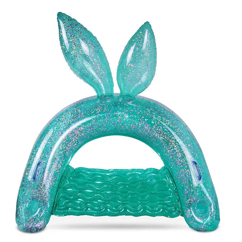 New Design Pool Float Tubes Rabbit Ear U-shaped Floating Row Adult Swimming Pool Float Lounge Chair