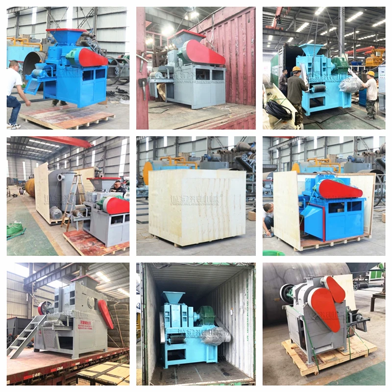 Factory Hot Sale 1 Ton Per Hour Cheap Bbq Charcoal Ball Shape Wood Sawdust Roller Coal Briquette Machine Production Line