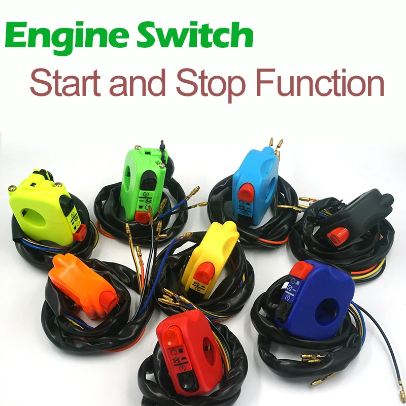 Universal Black Color Engine Start Kill Switch For Motorcycle ATV