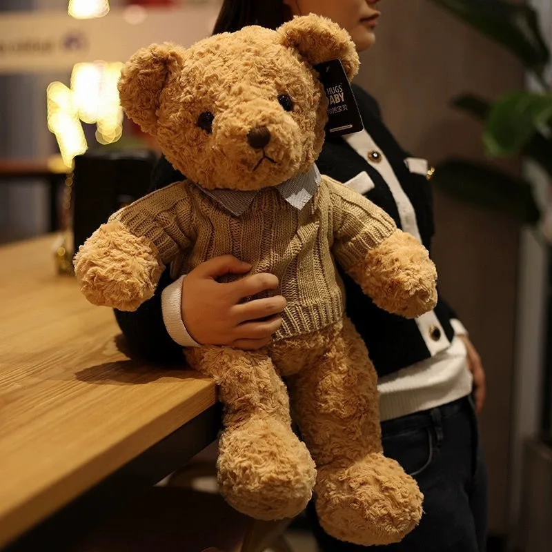 Teddy Bear Stuffed Animals Soft Plush Cute Teddy Bear with Hoodie Doll for Boys Girls