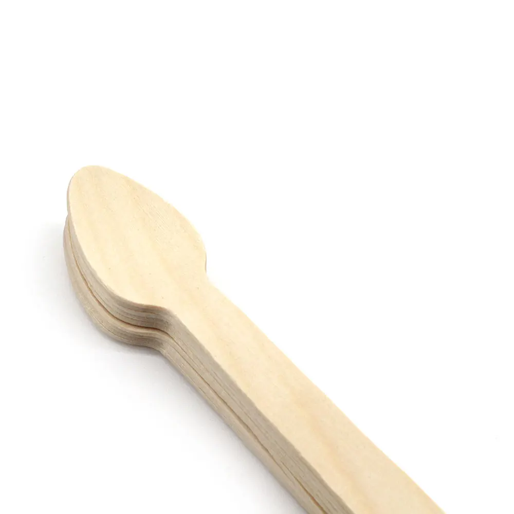 96mm China Factory Ecofriendly Mini Spoons Wooden Ice Cream Spoon