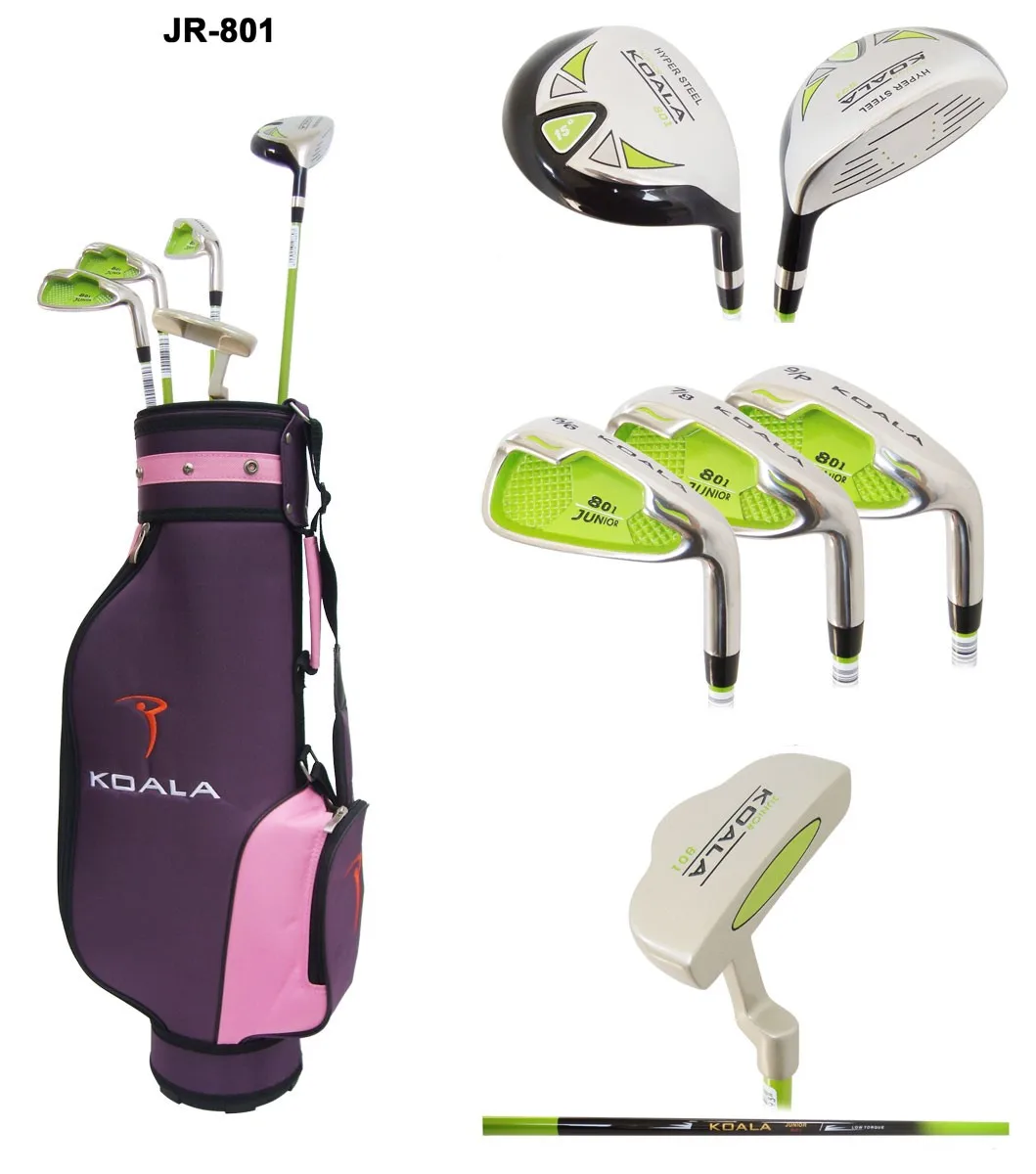 Factory OEM  glof driver golf putter golf grip right hand Junior kids golf club set