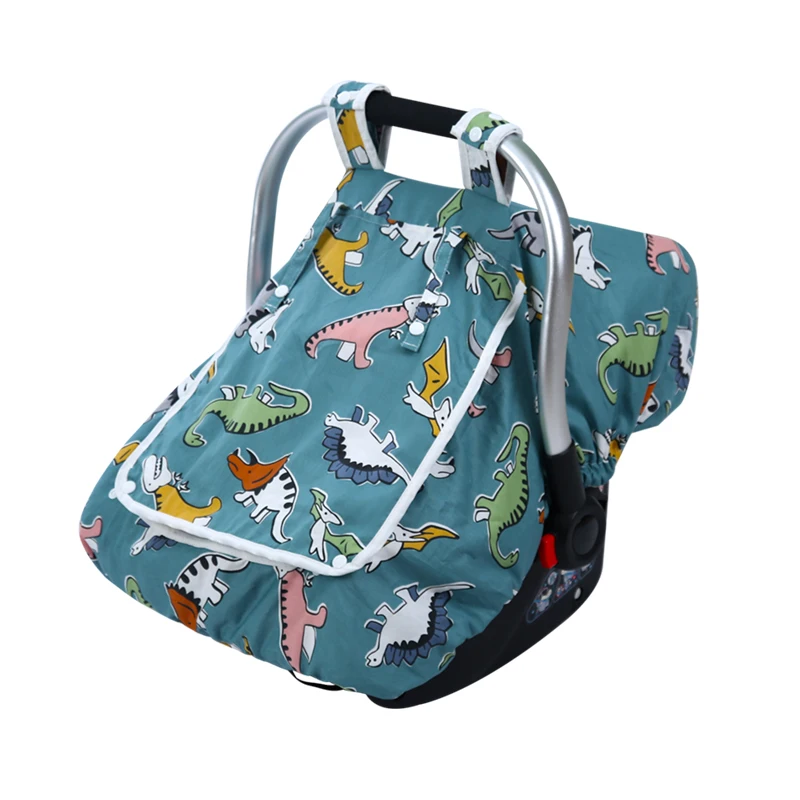 Hot Promotion Customized Cotton Baby Carriage Cover Luxury Style Comfort Baby Car Seat for Stroller with Mesh Fabric