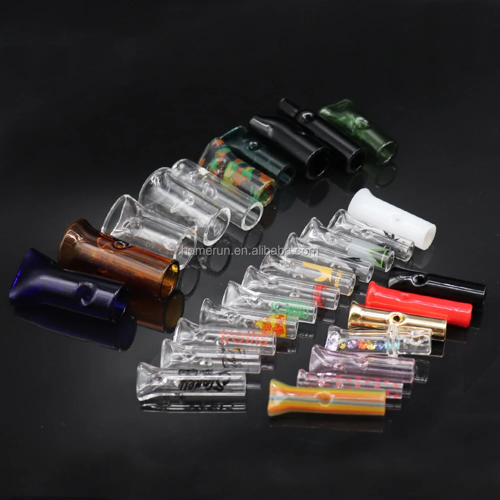 
Cone shape glass tip for rolling the joint and pre-rolled cone 