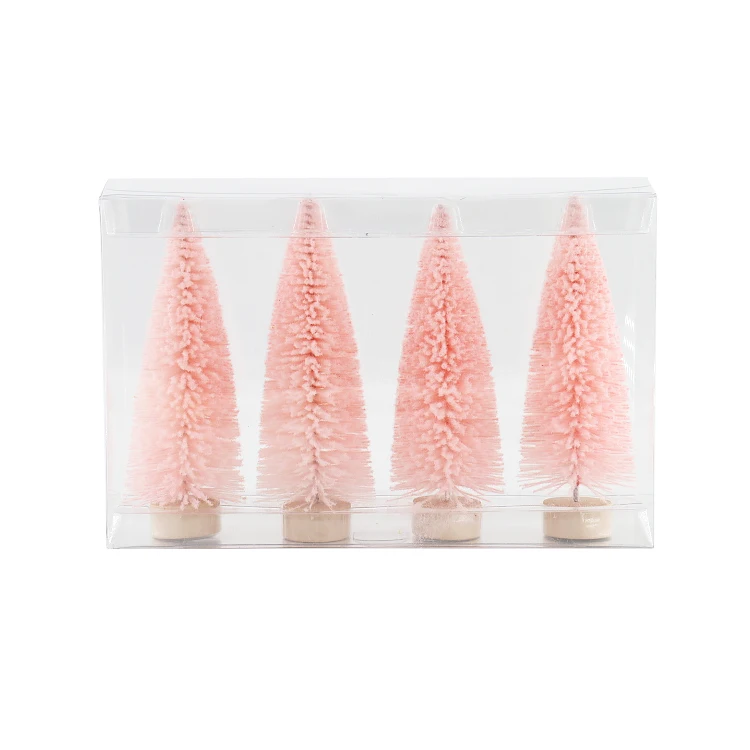 Candy Bottom Tower Pine Mini Christmas Tree Lovely Cedar Tree  With Pine Cone