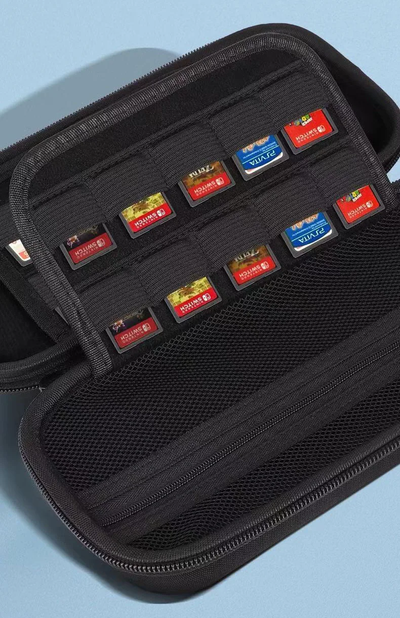 Customized Logo Portable Storage Bag Carrying Protective Case Pouch Bag for Nintendo Switch and NS OLED System 29 Game Cards