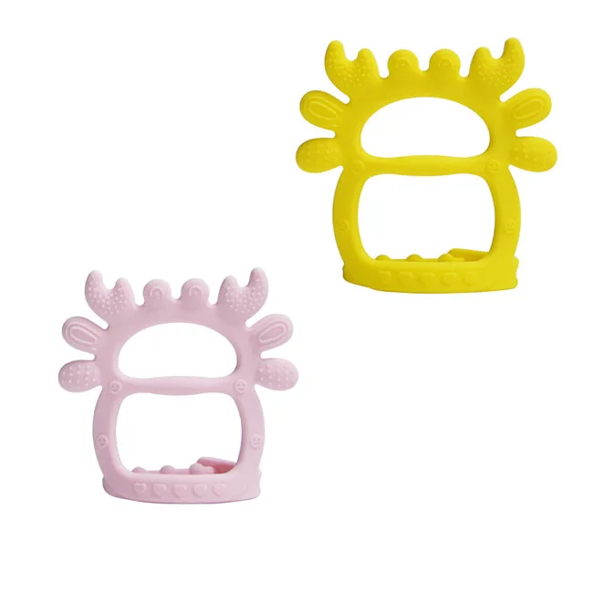 Cube blocks stress reliever kids baby fidget sensory toys silicone teether