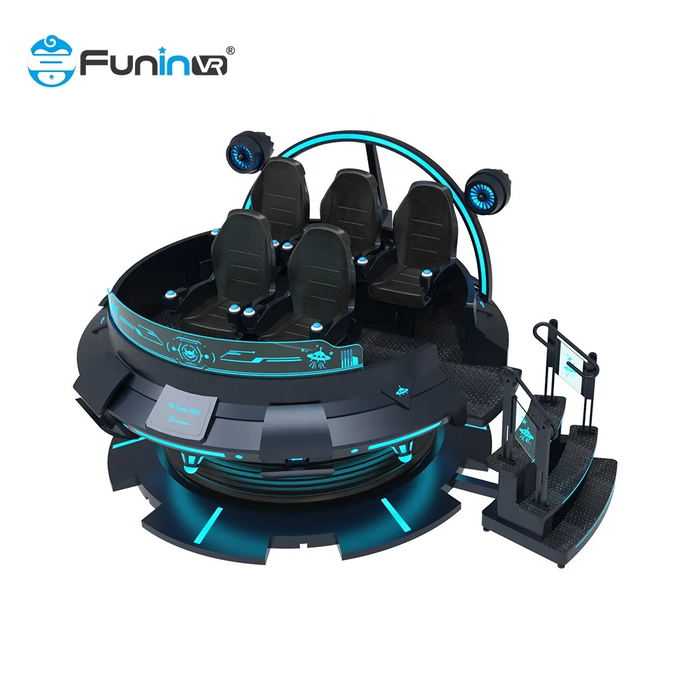 Игровой автомат виртуальной реальности 5 мест 360 Vr американские горки вращение на градусов тематический парк
