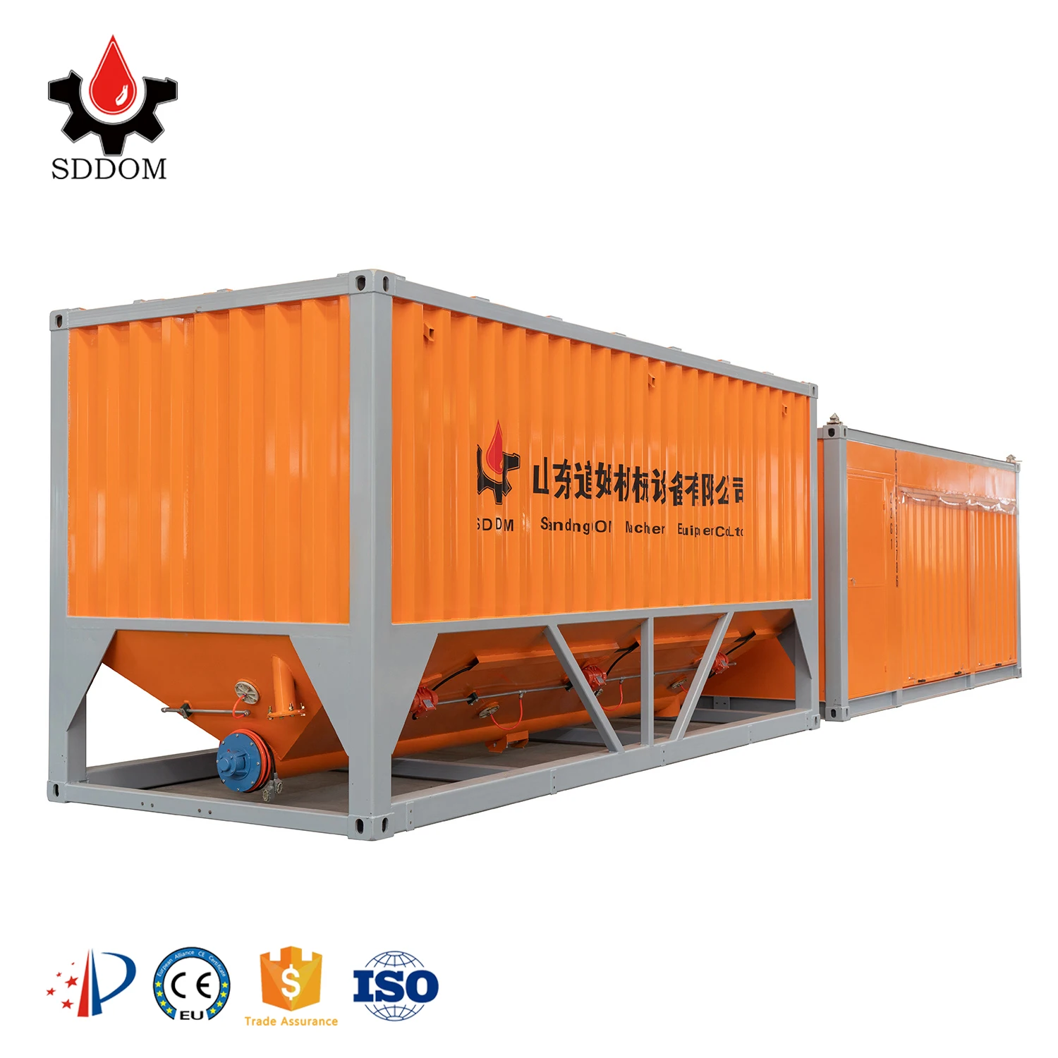 Container Silo Q235 Steel 20ft Container Size 50t Storage Mobile Horizontal 30 ton cement silo storage prices of cement silo