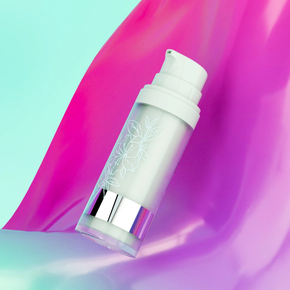 Custom Double Wall Plastic Airless Pump Bottle 50ml Green Refill Airless Bottle