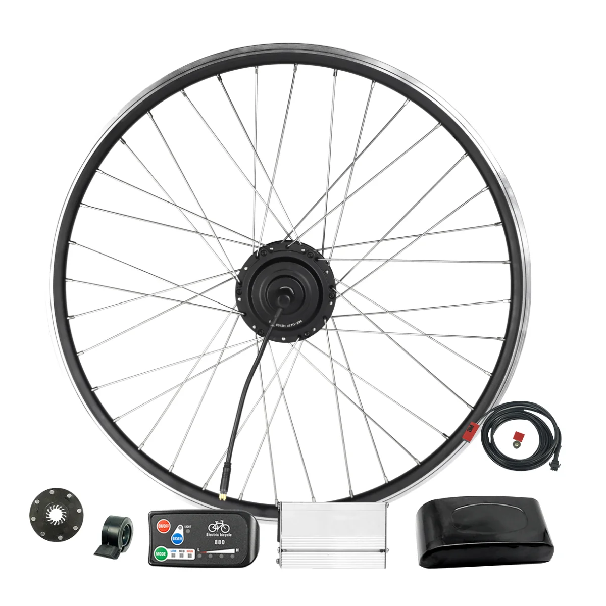 GreenPedel Most Popular Screw Motor Ebike Parts 36v 250w Non-waterproof Electric Bike Kit with LED880 Display Without Battery