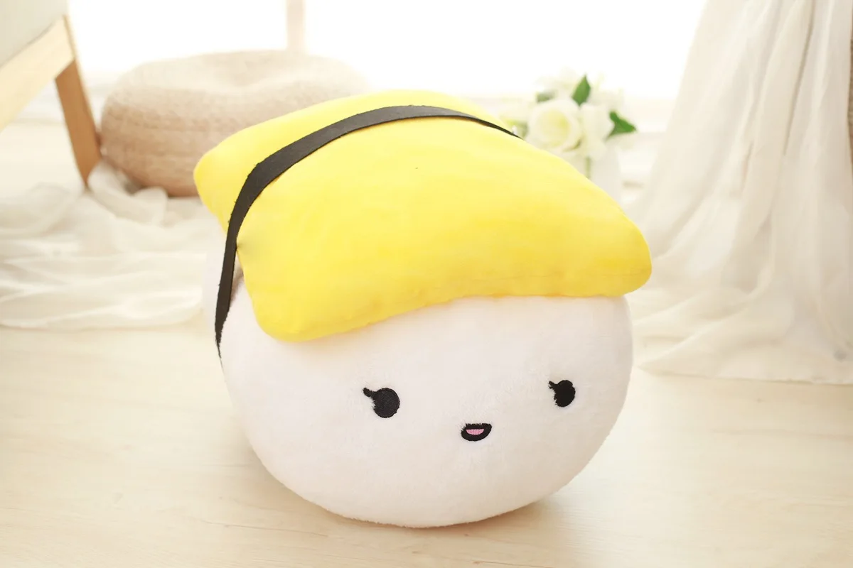 Super Soft Cartoon Plush Kawaii Sushi Pillow Stuffed Body Pillow