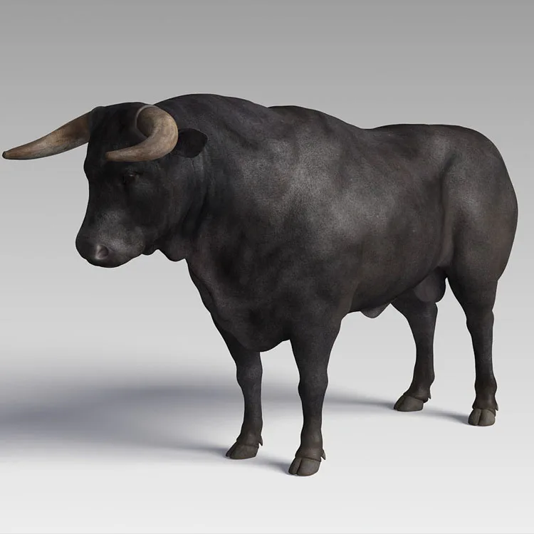 China manufacturer Spanish Fighting Bull Life Size Statue