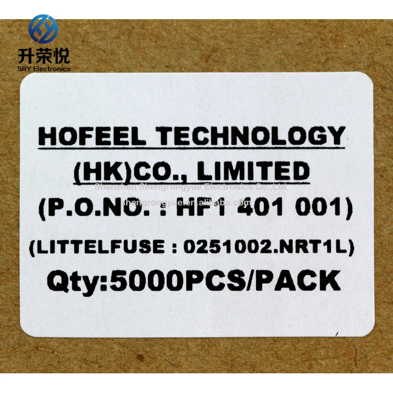  Littelfuse Pico предохранитель 0251002. NRT1L 2A 125 в 3x7 мм осевой свинец