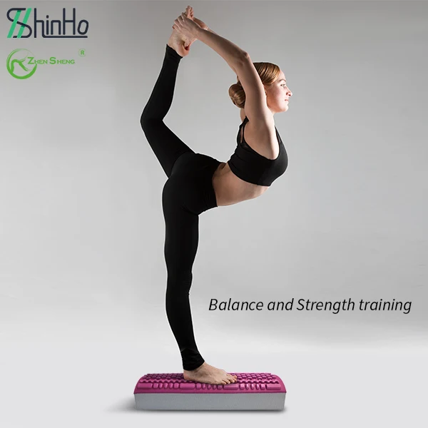 Zhensheng hot selling patent design new yoga balance disc massage roller balance pad 40cm length