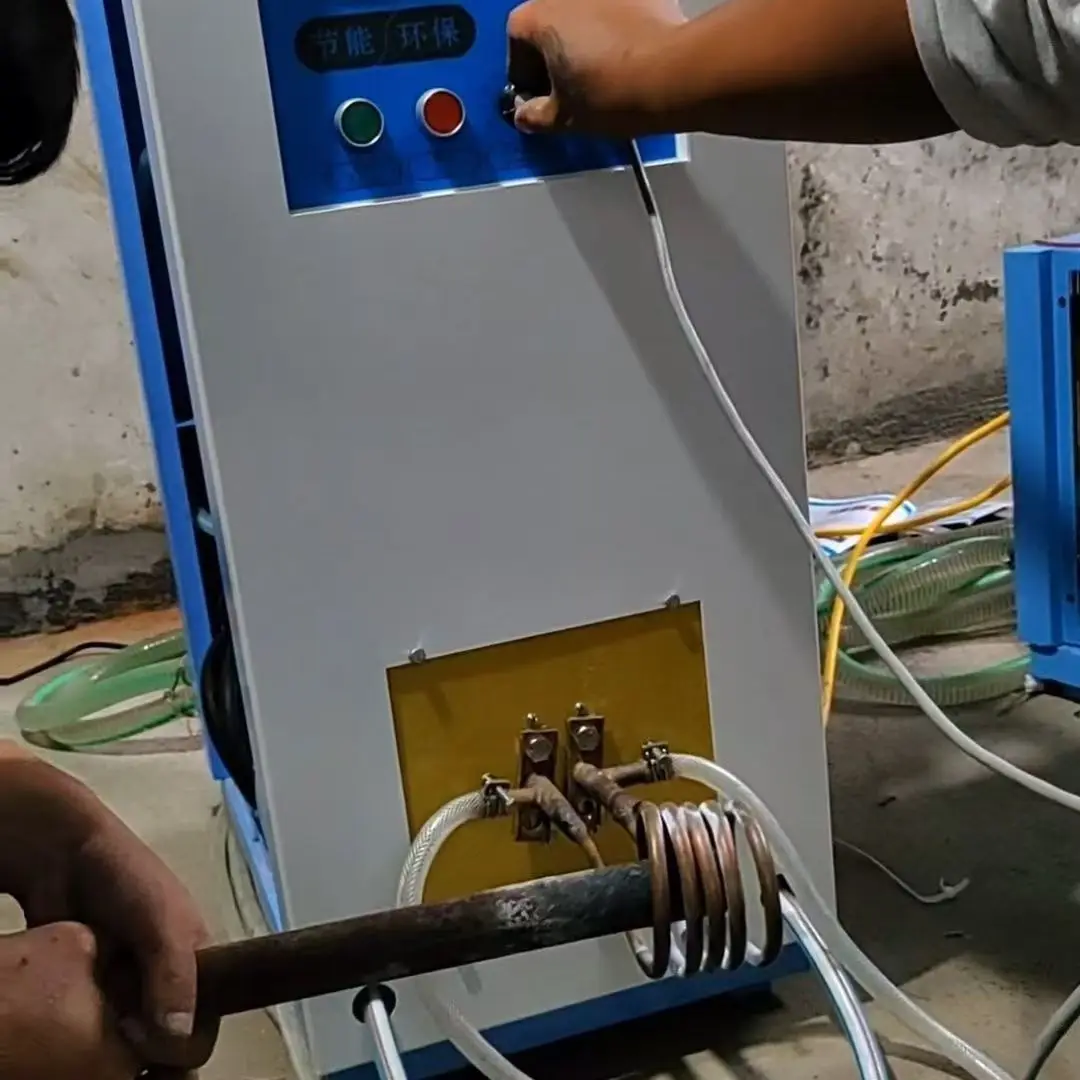 80 кВт стальной бар высокочастотный IGBT индукционная нагревательная печь