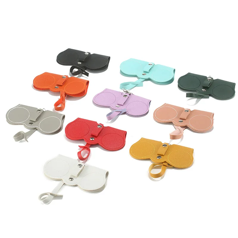Wholesale New Product Sunglasses Storage Bag Leather Glasses Protective Pouches 2023