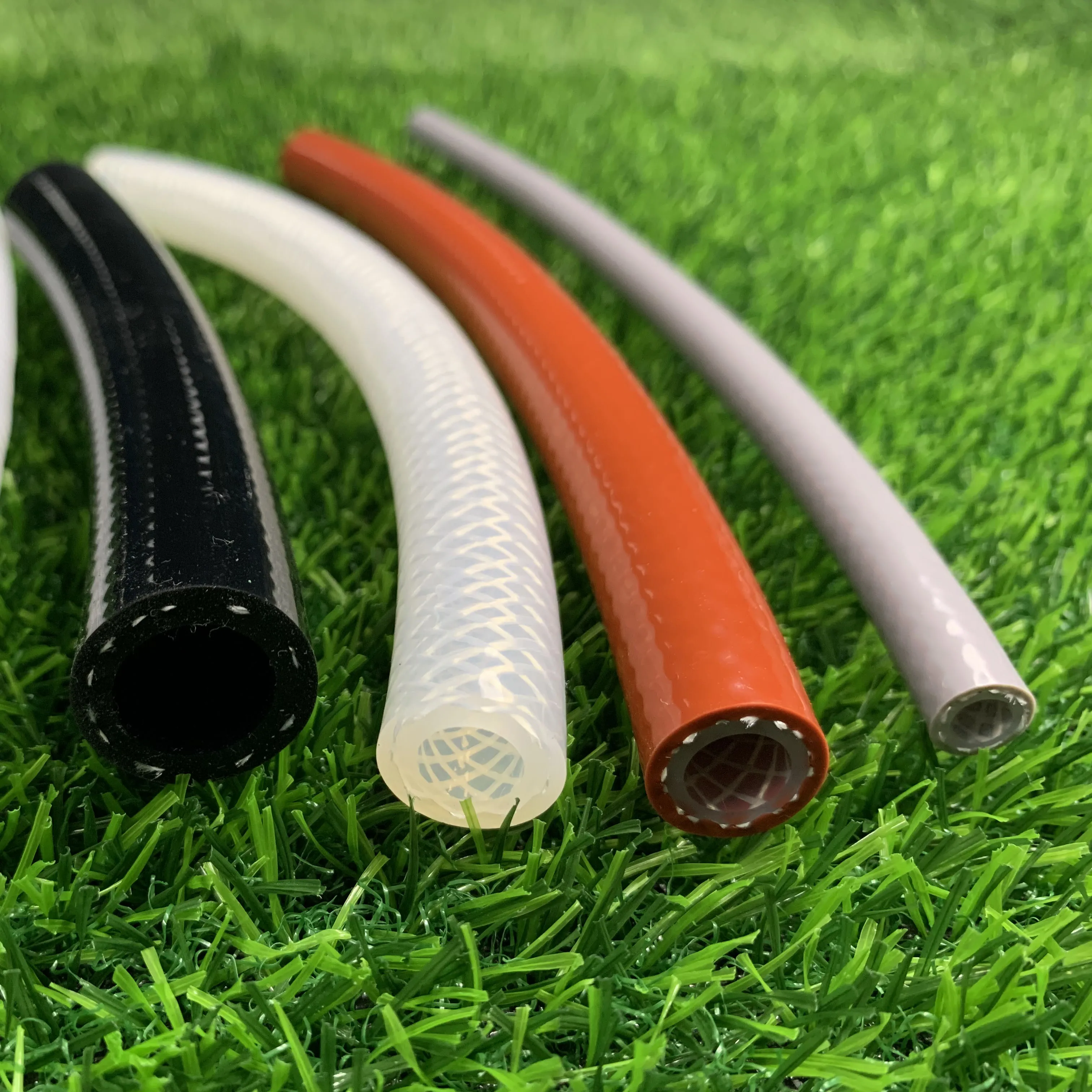 Food grade medical high transparent platinum vulcanized silicone tube custom silicone braided hose