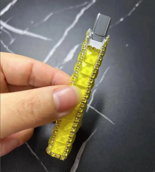 Diamond Lighter Windproof Flame Double-sided Press Lighter Rechargeable lighter