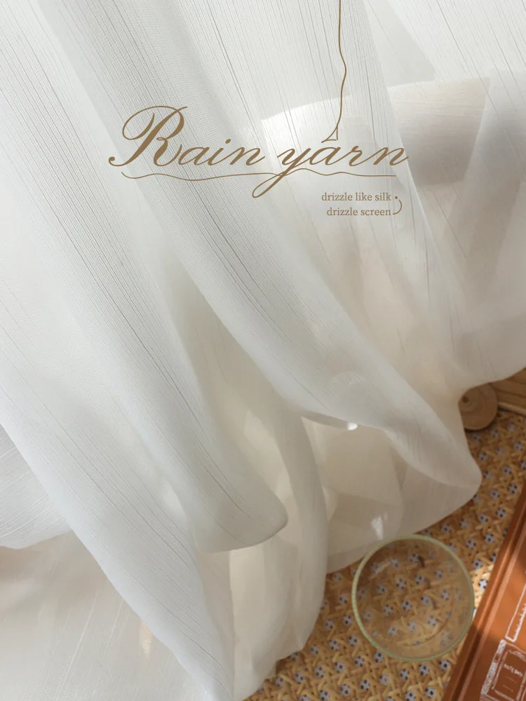 The rain curtain applicable to the new home or hotel is not transparent and the Nordic window screen