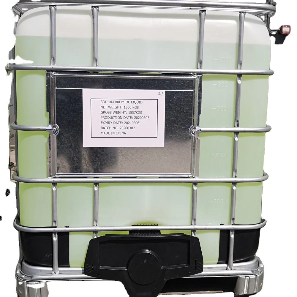 Промышленный жидкий бромид натрия NaBr SG 1,5, сделано в Китае