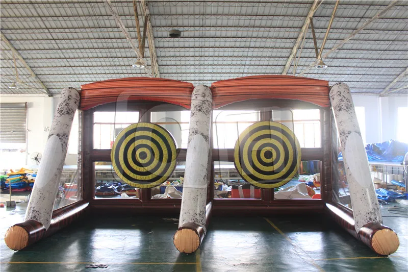 New Arrival inflatable axes throwing dart game carnival sports game for adults inflatable axes throwing