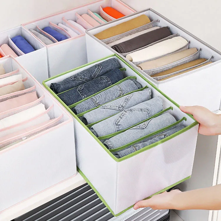 Home Separation Drawer Dividers Wardrobe Clothes Drawer Closet Organizer Socks Bags Household Fabric Storage Box
