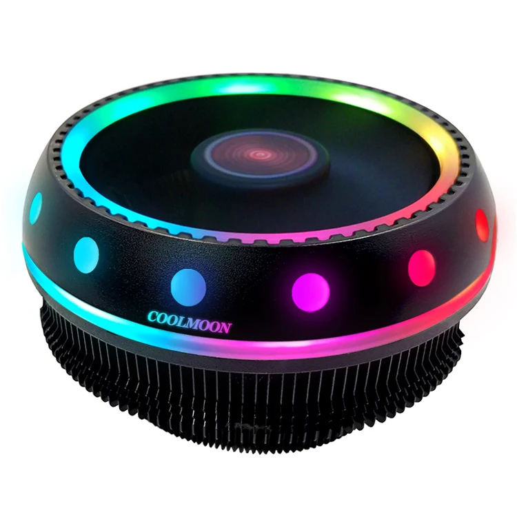 Кулер для ЦП COOLMOON UFOX RGB 12 В уникальный внешний вид автоматический цветной охлаждающий процессор радиатор