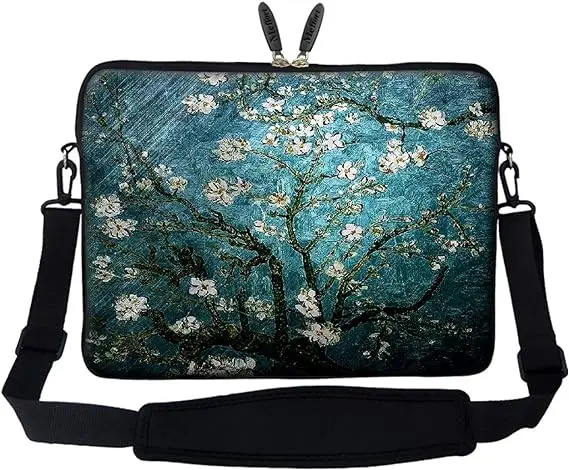 Meffort Inc Lightweight Drawstring Bag Sport Gym Sack Bag Backpack with Side Pocket - Almond Blossom