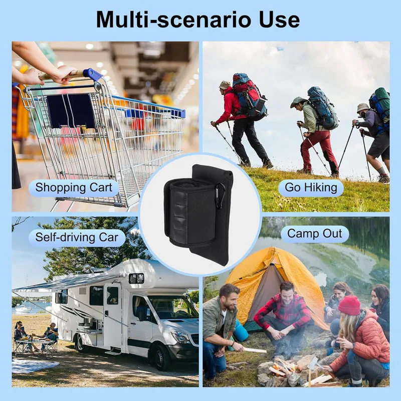 Wholesale Custom Neoprene Magnetic Water Bottle Non-Slip Bottle Bags with Phone Pocket