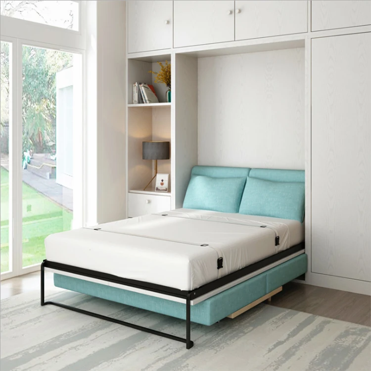 Murphy Wall Bed Hotel Wooden Furnitures MFC/MDF Bed Hotel Bed