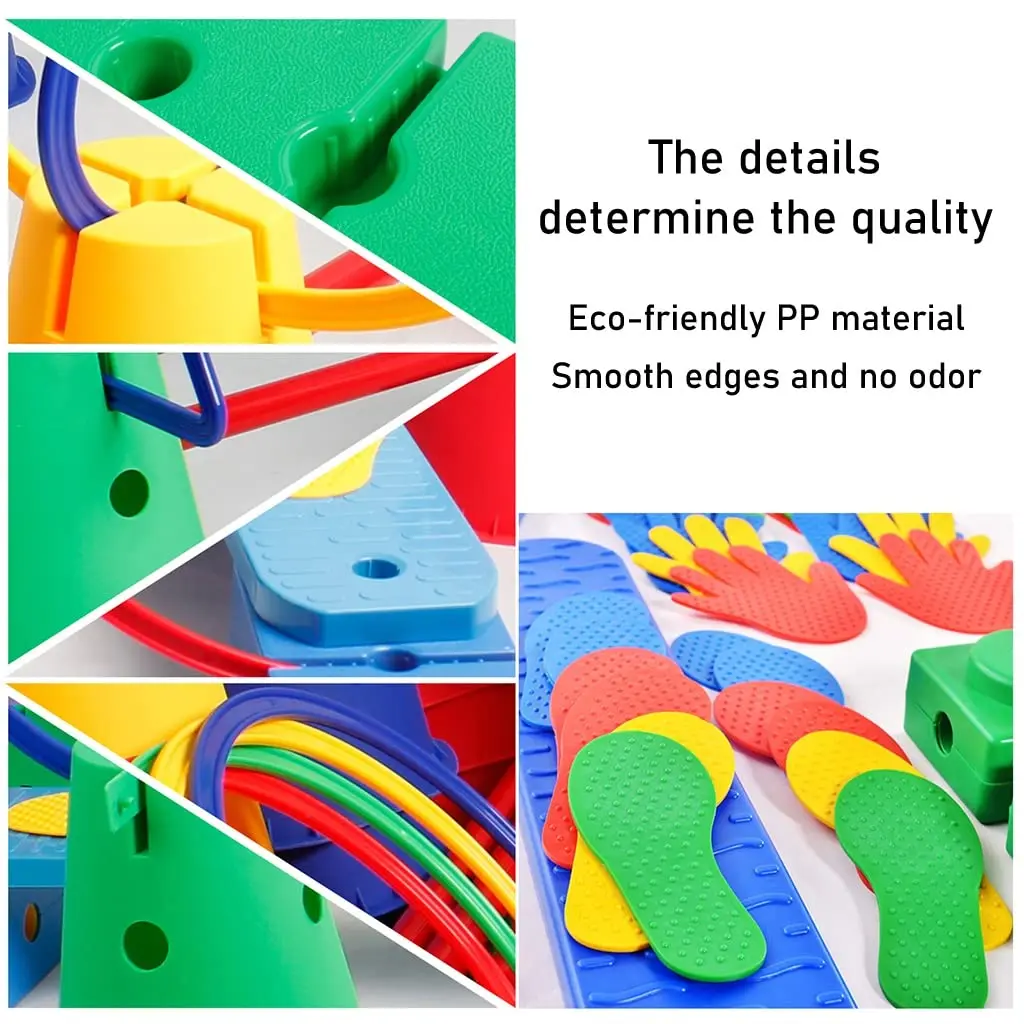 Kindergarten Coordinating Toys For Kids Balance Board & Agility Hoop Toy Combination Internal Sensory Integration Training Kit