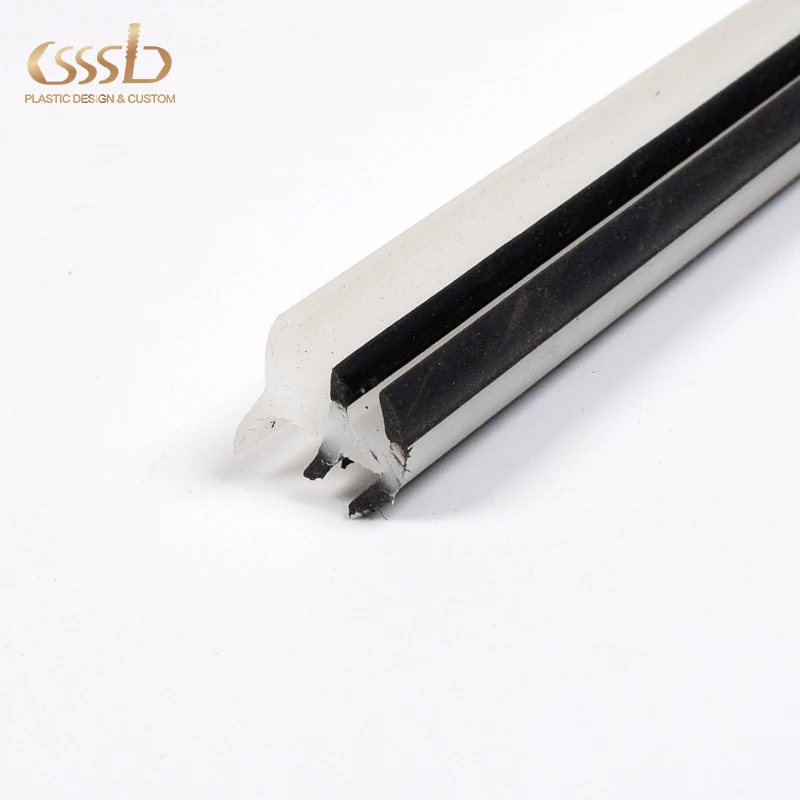PP  hard and soft extrusion insert strip for the slot of panel  factory custom sizes