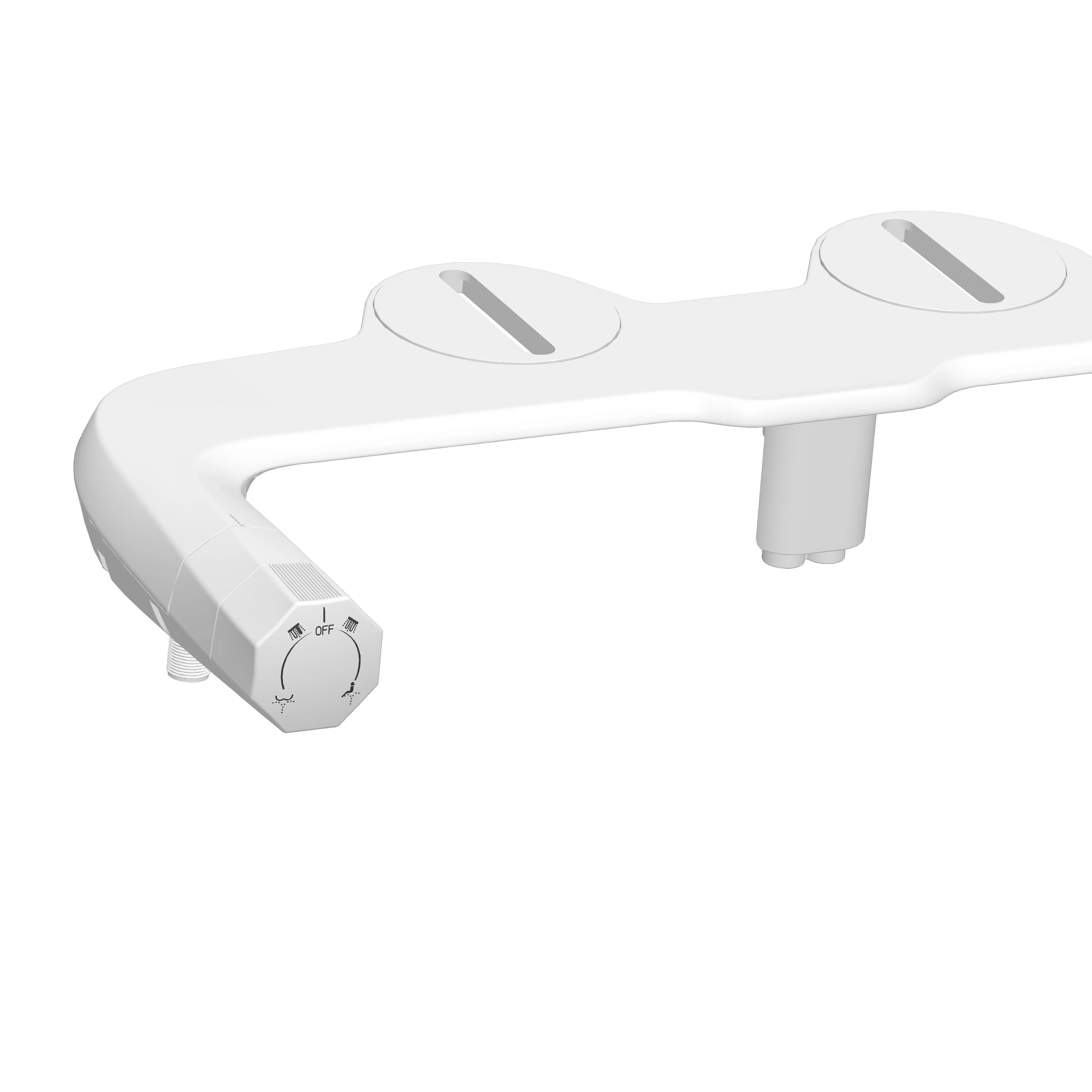 Ultra Thin Double Nozzles Self Cleaning Toilet Bidet Attachment