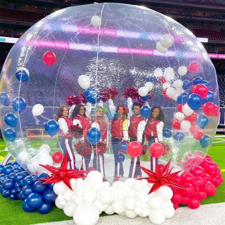 Outdoor water proof PVC party decoration clear photo booth inflatable bubble balloon house