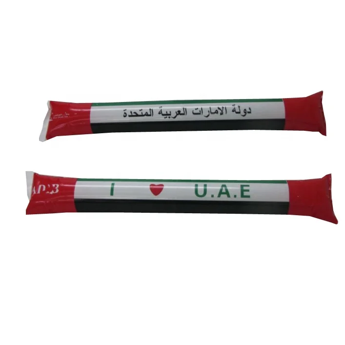 
Hot sale custom printed inflatable balloon cheering sticks for soccer 