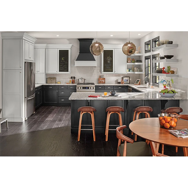 European classic kitchen cabinet designs solid wood kitchen furniture