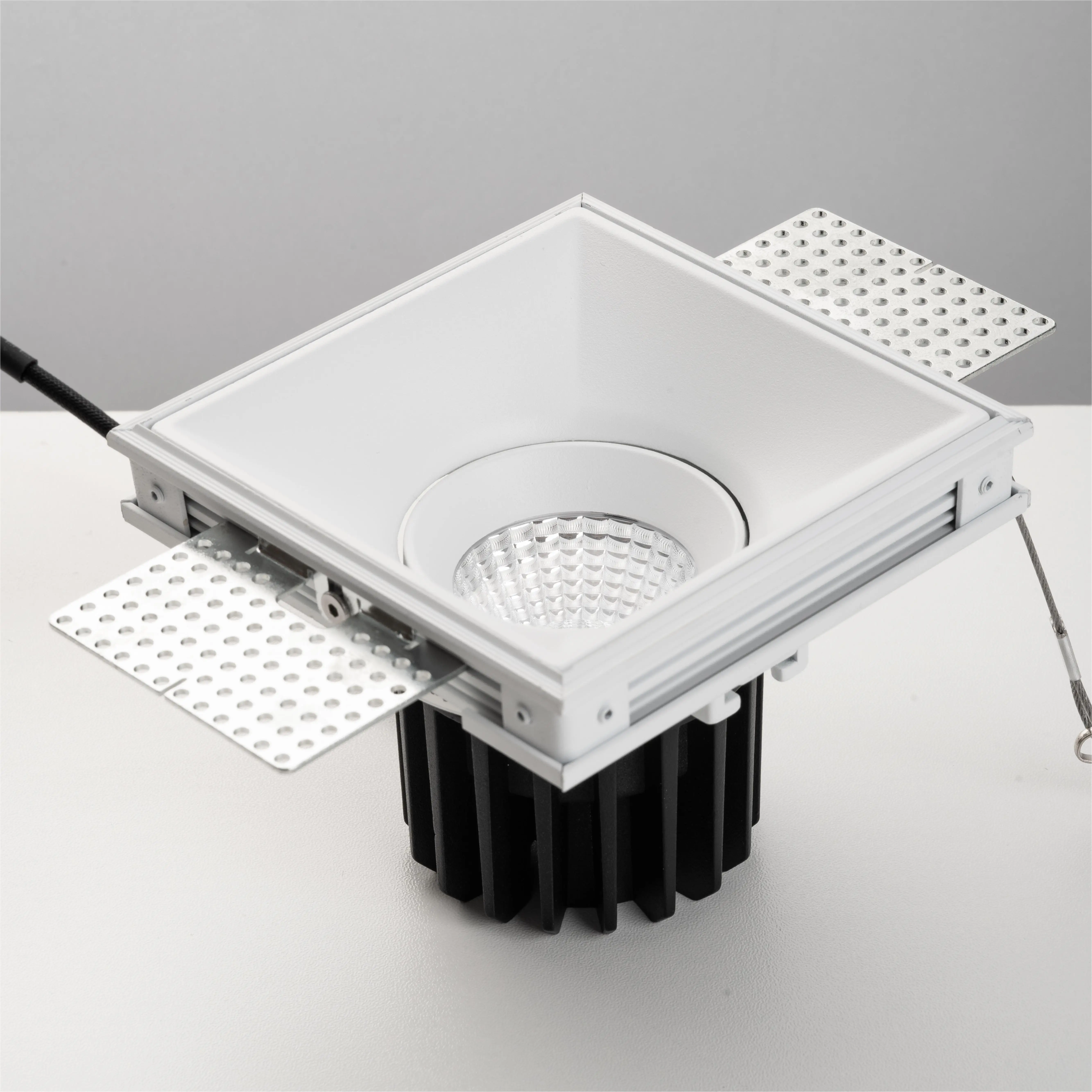 Modern Popular Hotel Spotlight Anti Glare 10w Ceiling Recessed Trimless Adjustable Dimmable Led Down Light