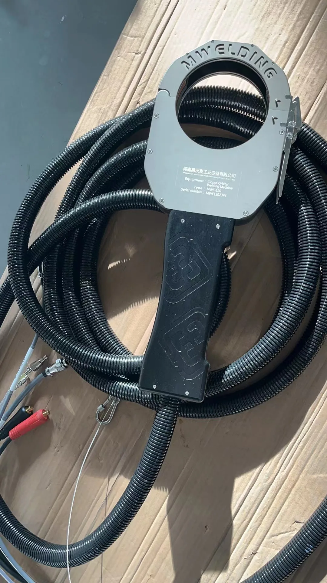 MWF-120 O.D 38.1-114.3mm stainless steel pipe welding machine with the unique water cooling system