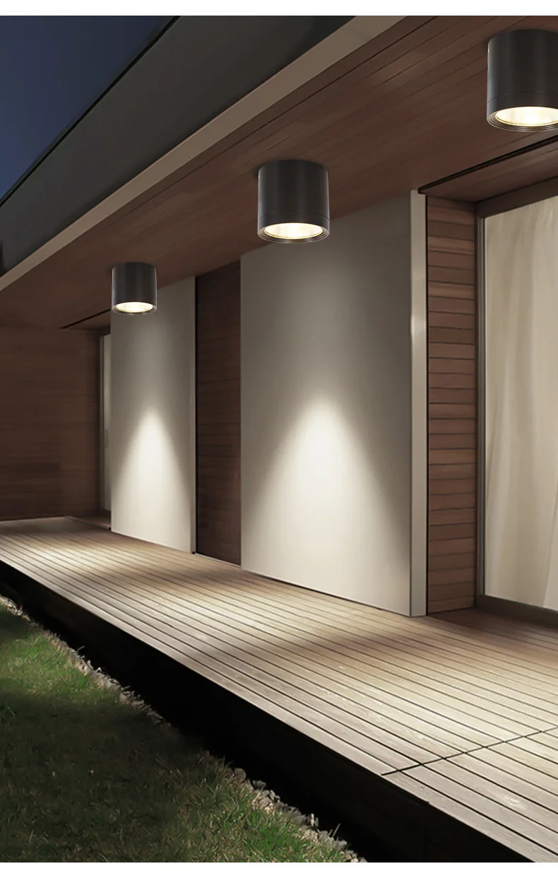 Waterproof Ip65 Surface Mounted Spotlight Down Light Spot Lamp Cob 7W 12W 20W 30W Outdoor Balcony Terrace Ceiling Led Downlight
