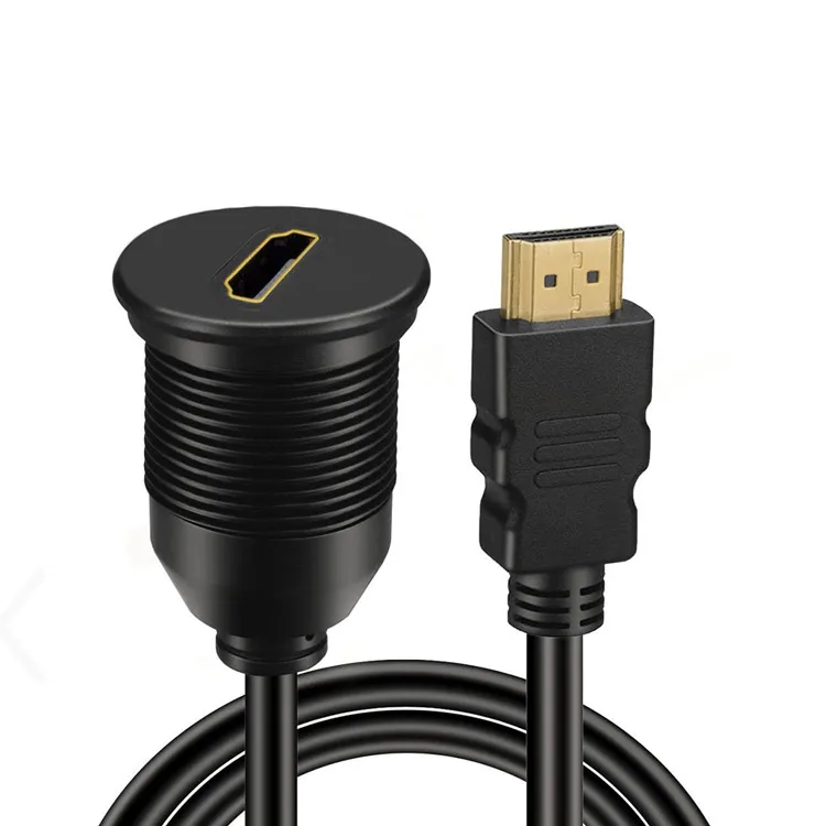USB cable Round single port Waterproof  Audio Video Portable HD cable for TV car