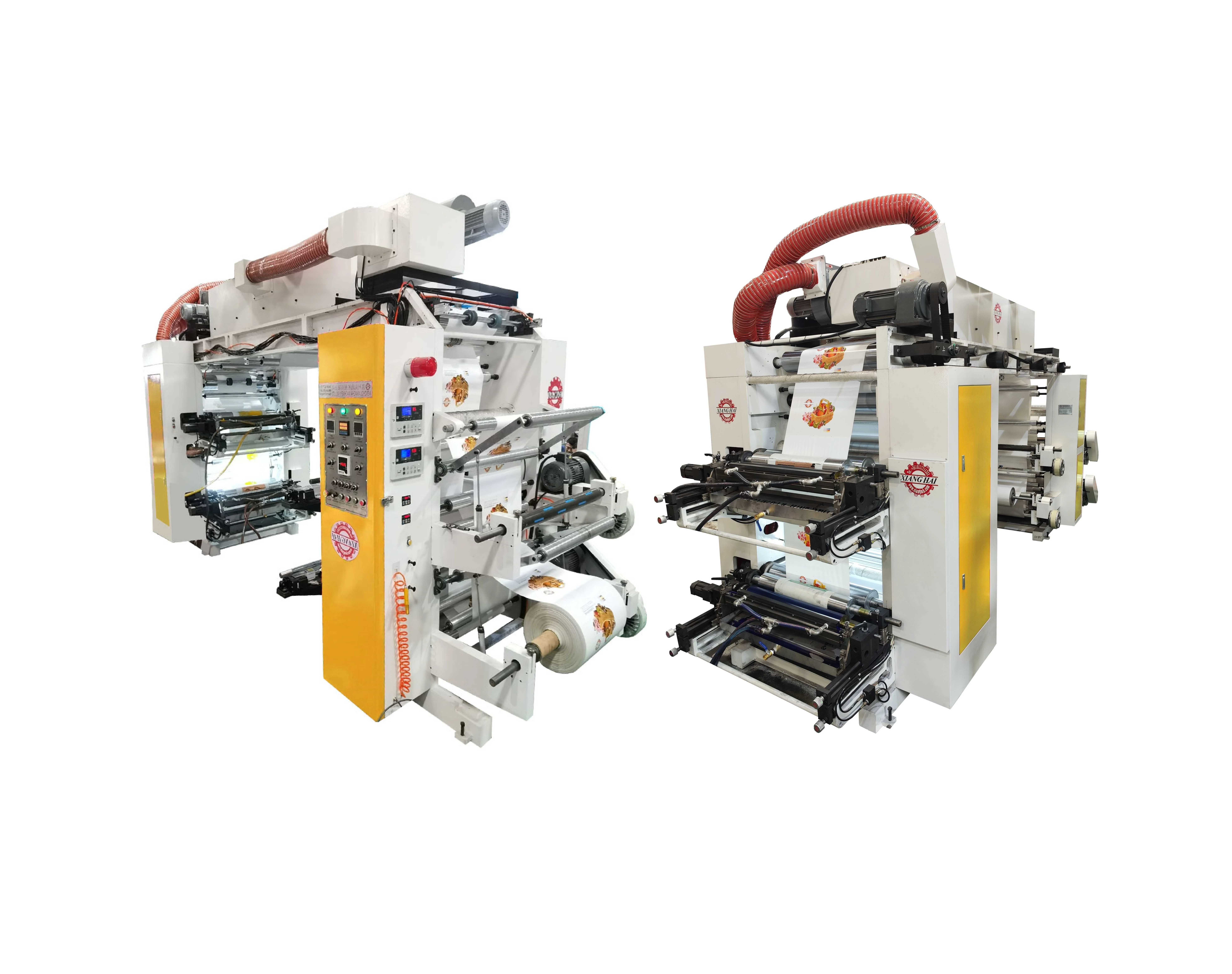 High speed Four colors Belt Design multicolor flexo graphic printing machine