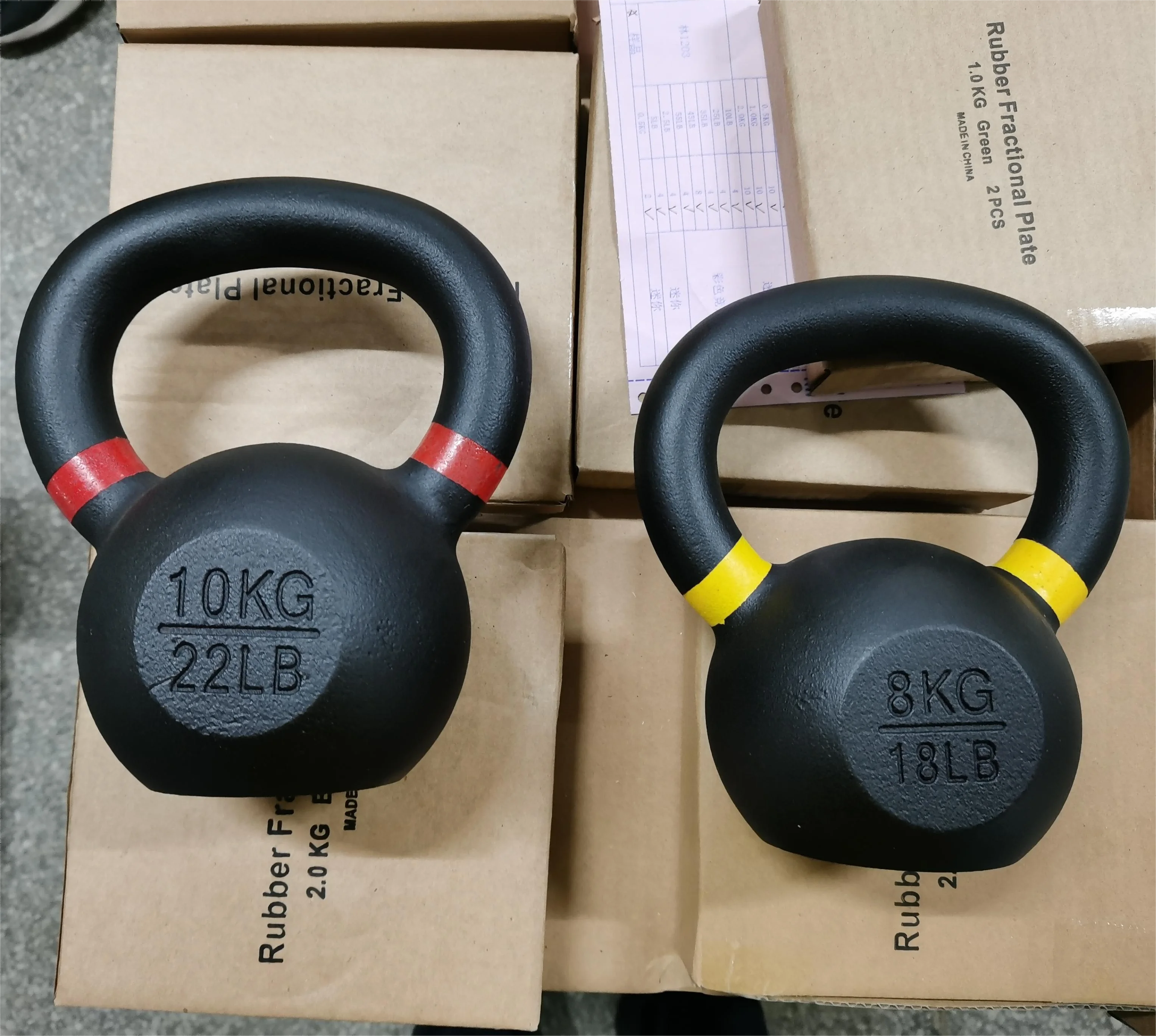 4kg 16kg 20kg 48kg Engraved KG LB Pesa Rusa Gym Kettlebell Weight Yoga Fitness Customize Casting Iron Kettle Bell