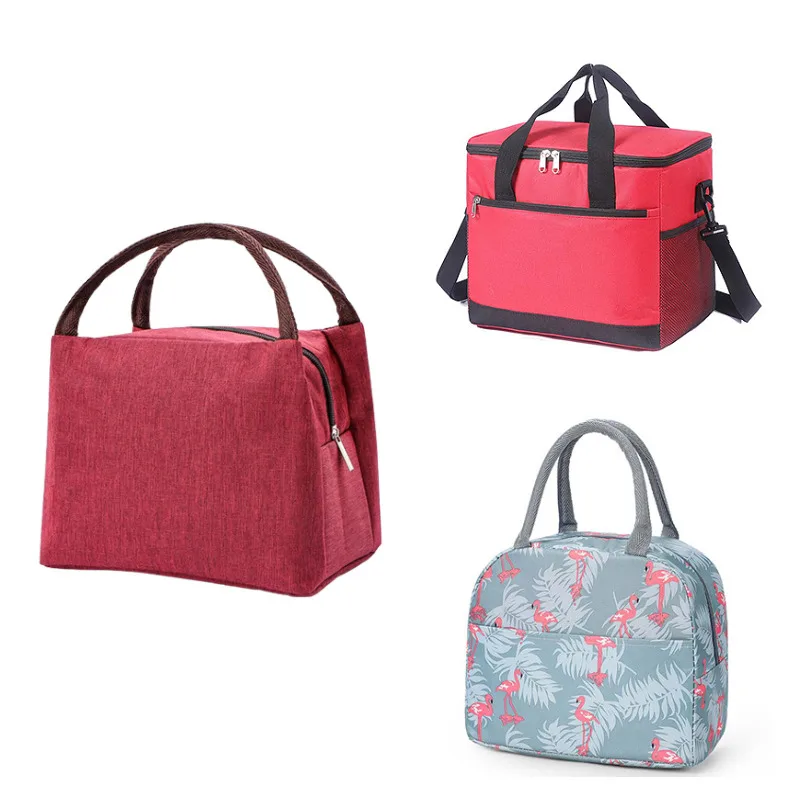 Custom Logo Promotional Large Size Portable Thermal Insulation, Non Woven Adult Lunch Cooler Tote Bags For Food/