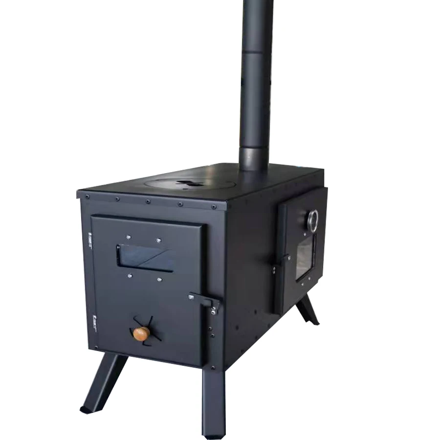 Warmfire  factory price stainless steel wood stove with oven  camping stove portable bell tent stove