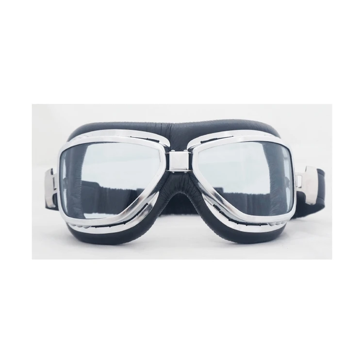 Vintage Retro Motorcycle Eyewear  Motorbike Glasses Mirrored Lenses