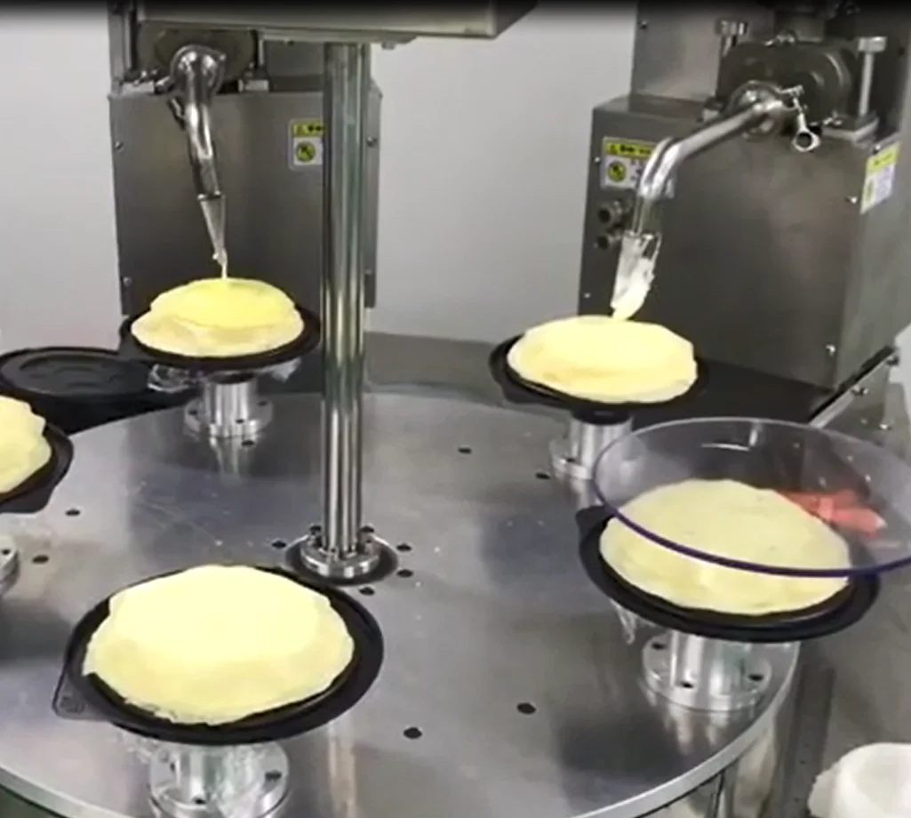 NHA Double location machine jam cream five machine Birthday cake spreader decorating cake maker Thousand layer cake coating