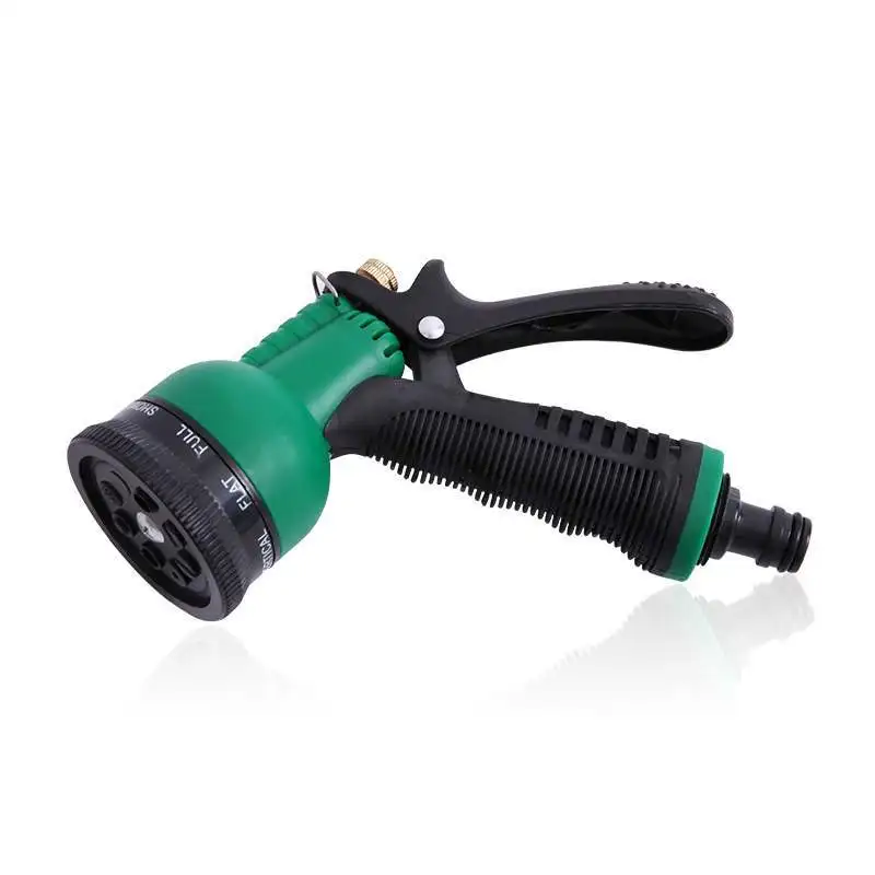 Garden Water Guns Hand Nozzle Gun Watering Car Washing Gun 8-pattern Plastic Hand Watering For Garden Irrigation