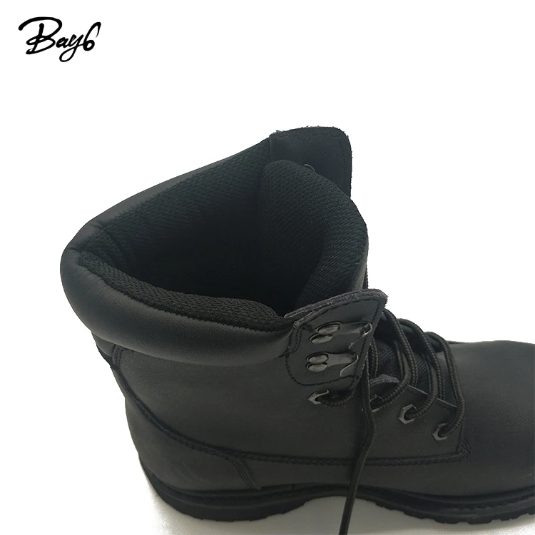 7 Inch Split Leather Rubber Warm Anti-impact Steel Toe Safety Man Boots