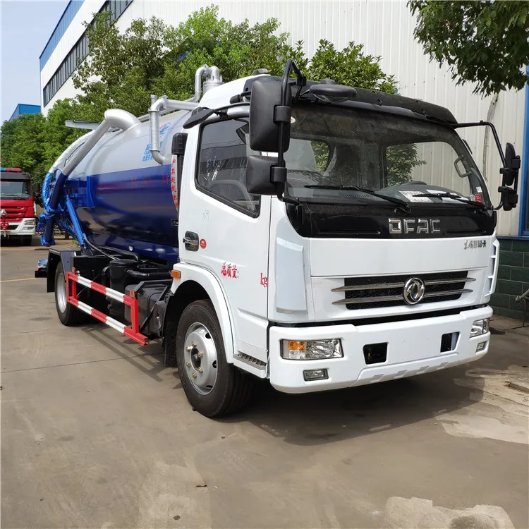 5000L 6000L Sewer suction tanker truck 5Tons 6Tons waste oil water suction truck